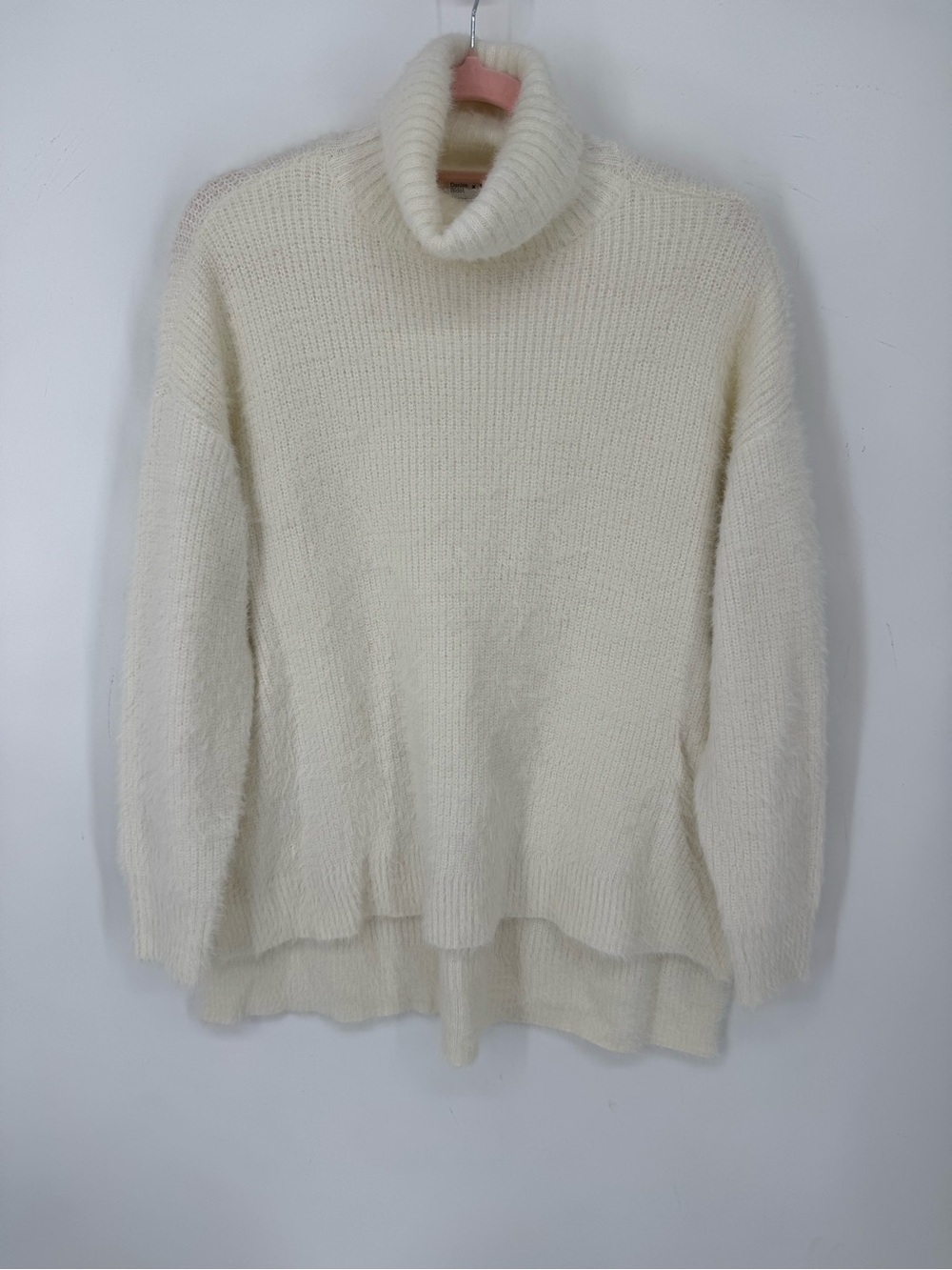 Sonoma Women's Ivory Cream Soft Fuzzy Turtleneck Cozy Sweater Plus Size 0X NWT